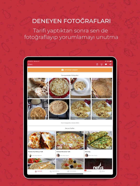 Nefis Yemek Tarifleri iPad screenshot 7 - Food & Drink app