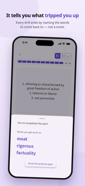 EnLingo - AI Vocabulary Drills screenshot 4