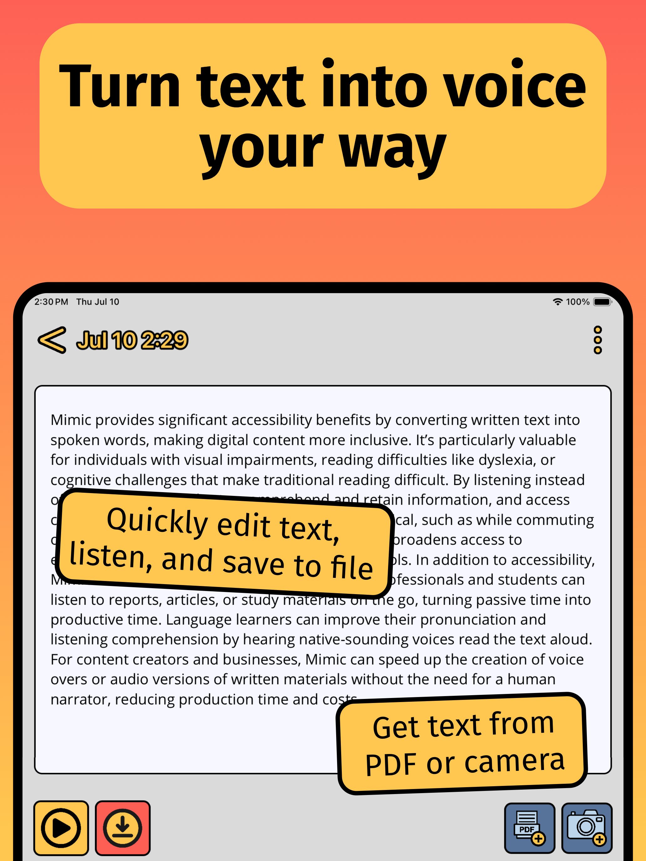 Mimic - AI Voice Studio screenshot 8