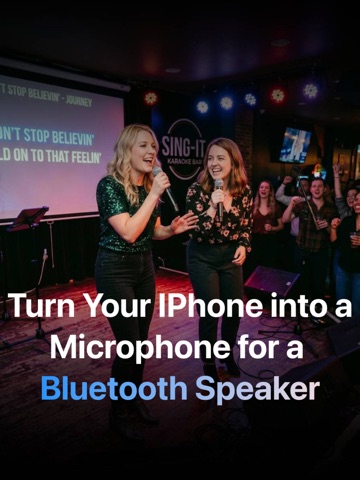 Bluetooth Mic to Speaker App iPad screenshot
