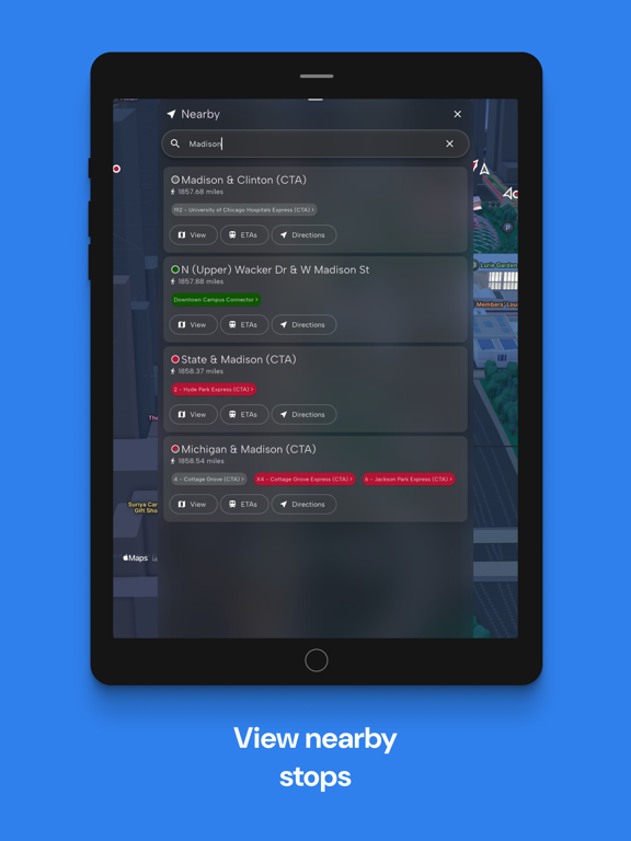 Destination Shuttle iPad screenshot 7 - Navigation app