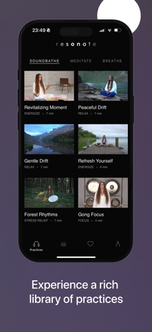 RESONATE Sound Bath screenshot
