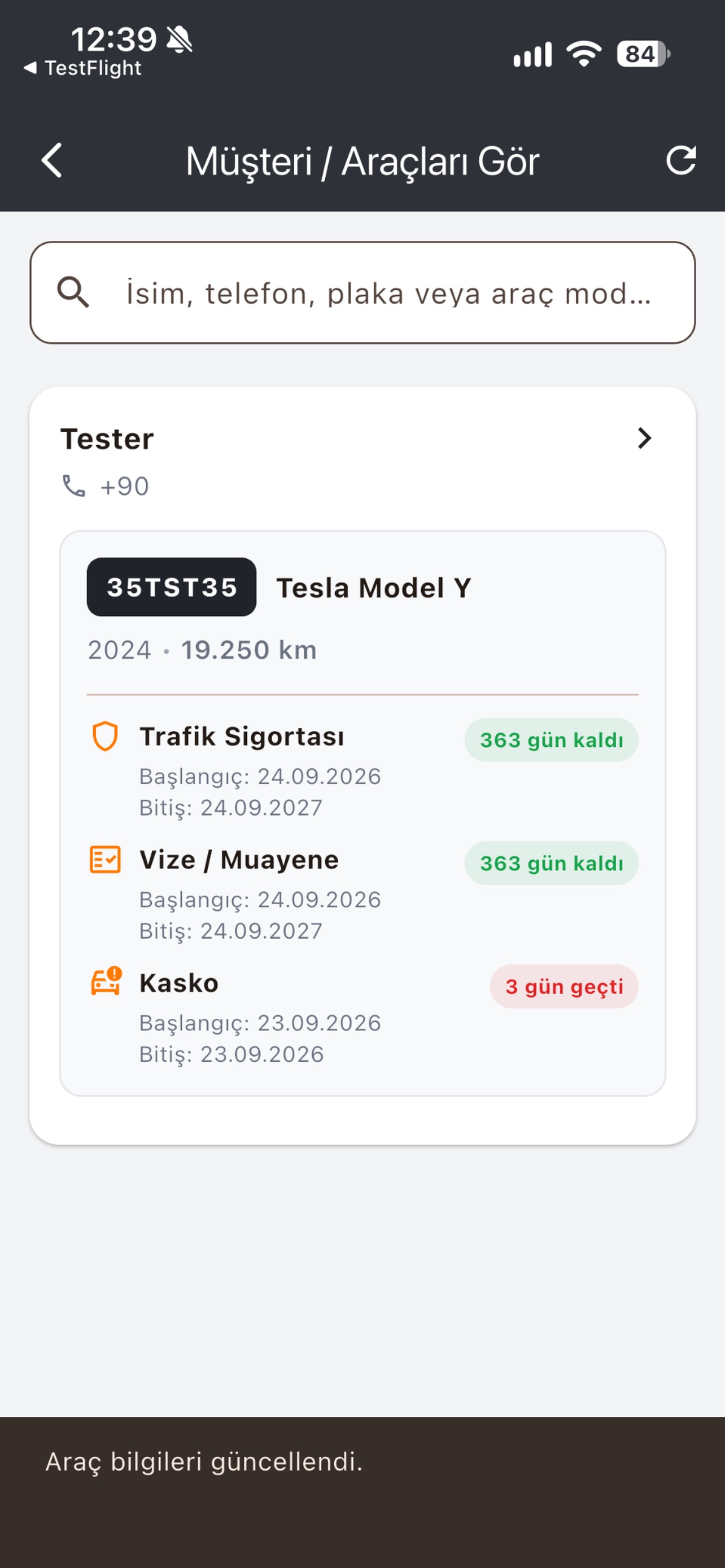 Screenshot 3 of GarageLog