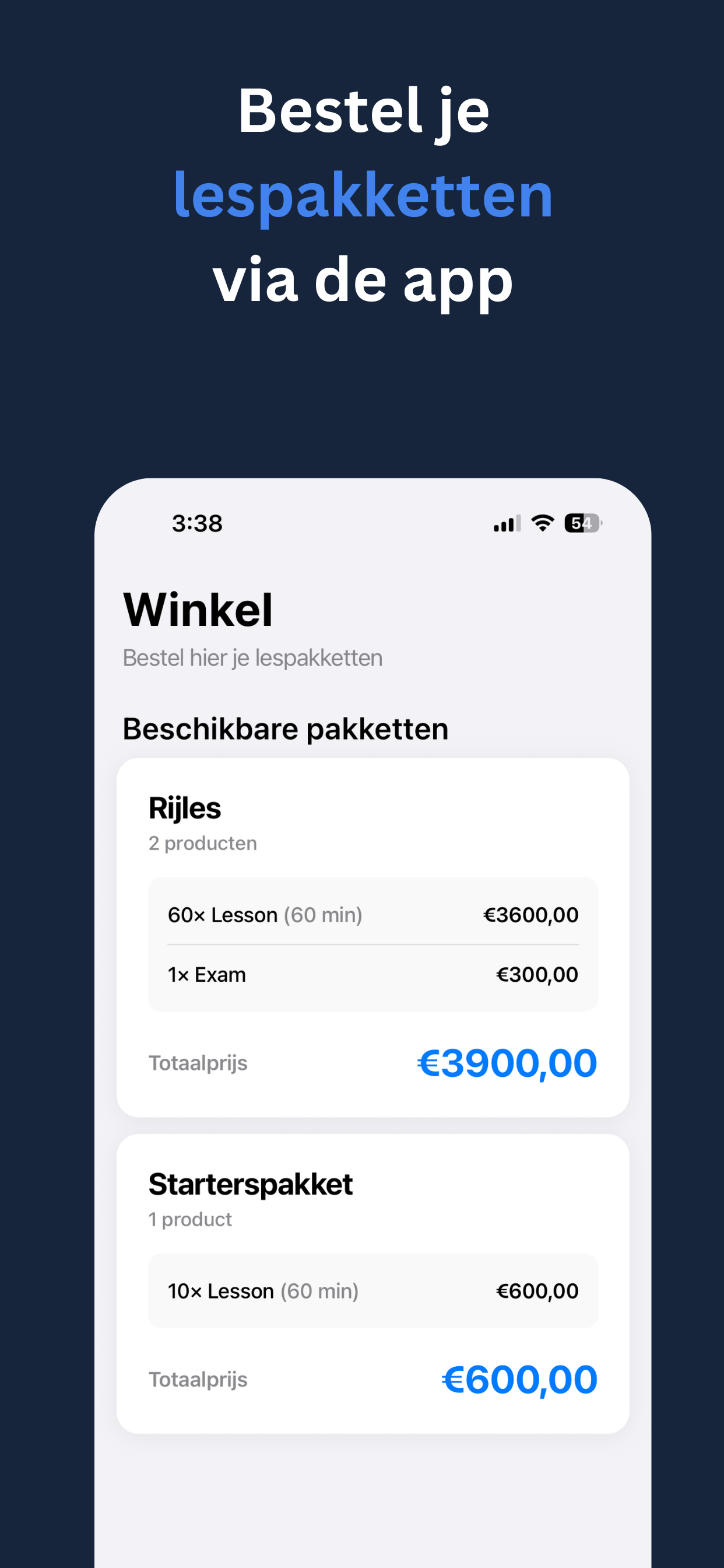 RijscholenApp screenshot 3