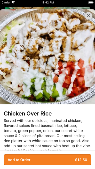 Carytown Gyro iPhone screenshot 3 - Food & Drink app