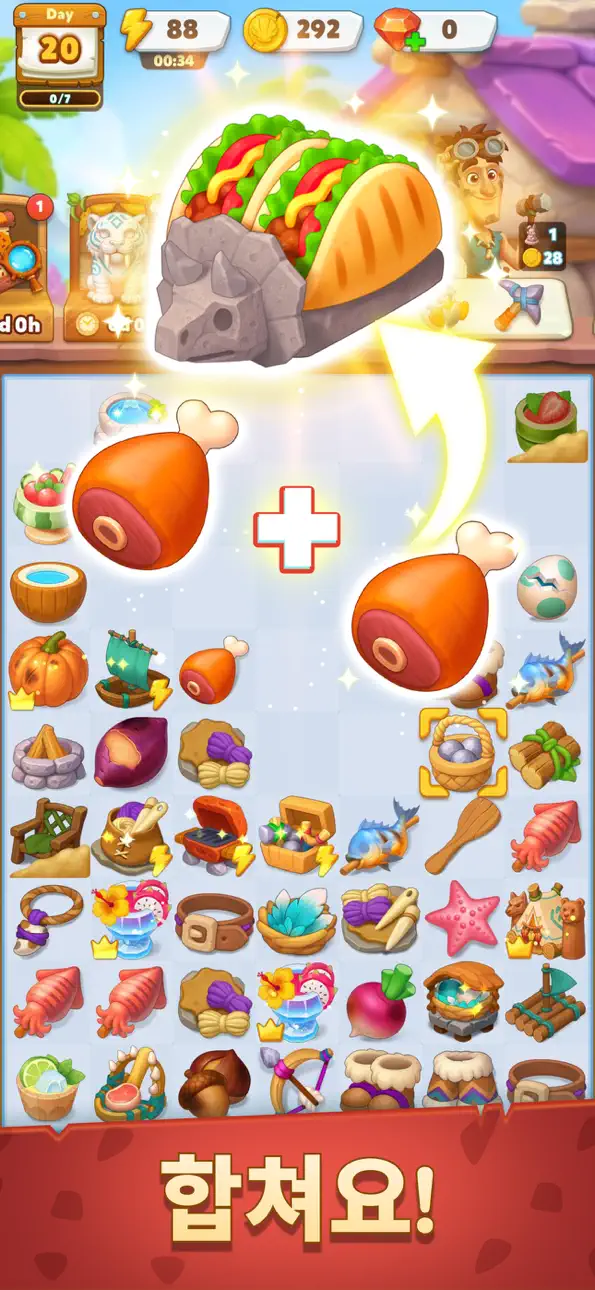 Merge Age: Stone Haven iOS Mod IPA screenshot 1 - iOS game interface