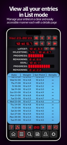 Weight Loss Tracker 2025 iPhone screenshot