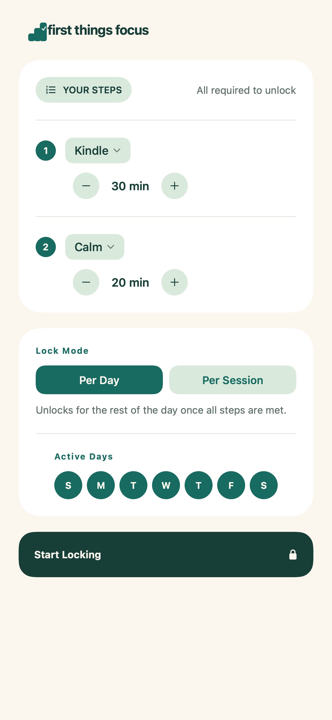 Screenshot 2 of First Things Focus