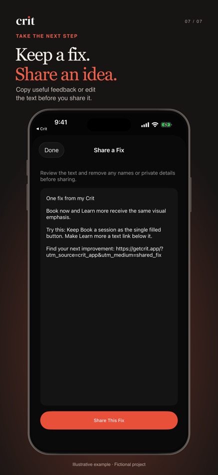 #7. Crit: AI Design Advisor (iOS) Af: IDYeah Studio LLC