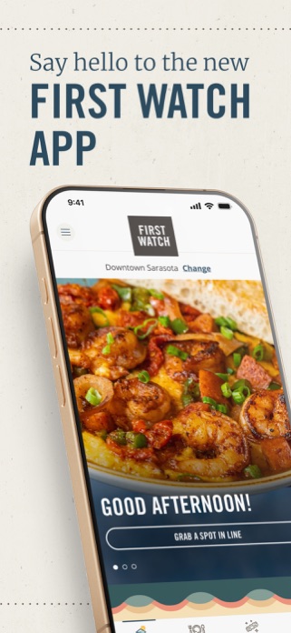 First Watch Mobile App Screenshot 1 of 5