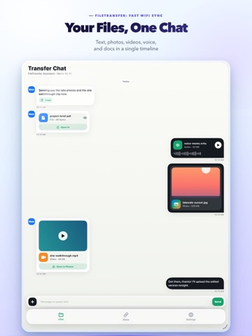 FileTransfer: Fast WiFi Sync iPad screenshot