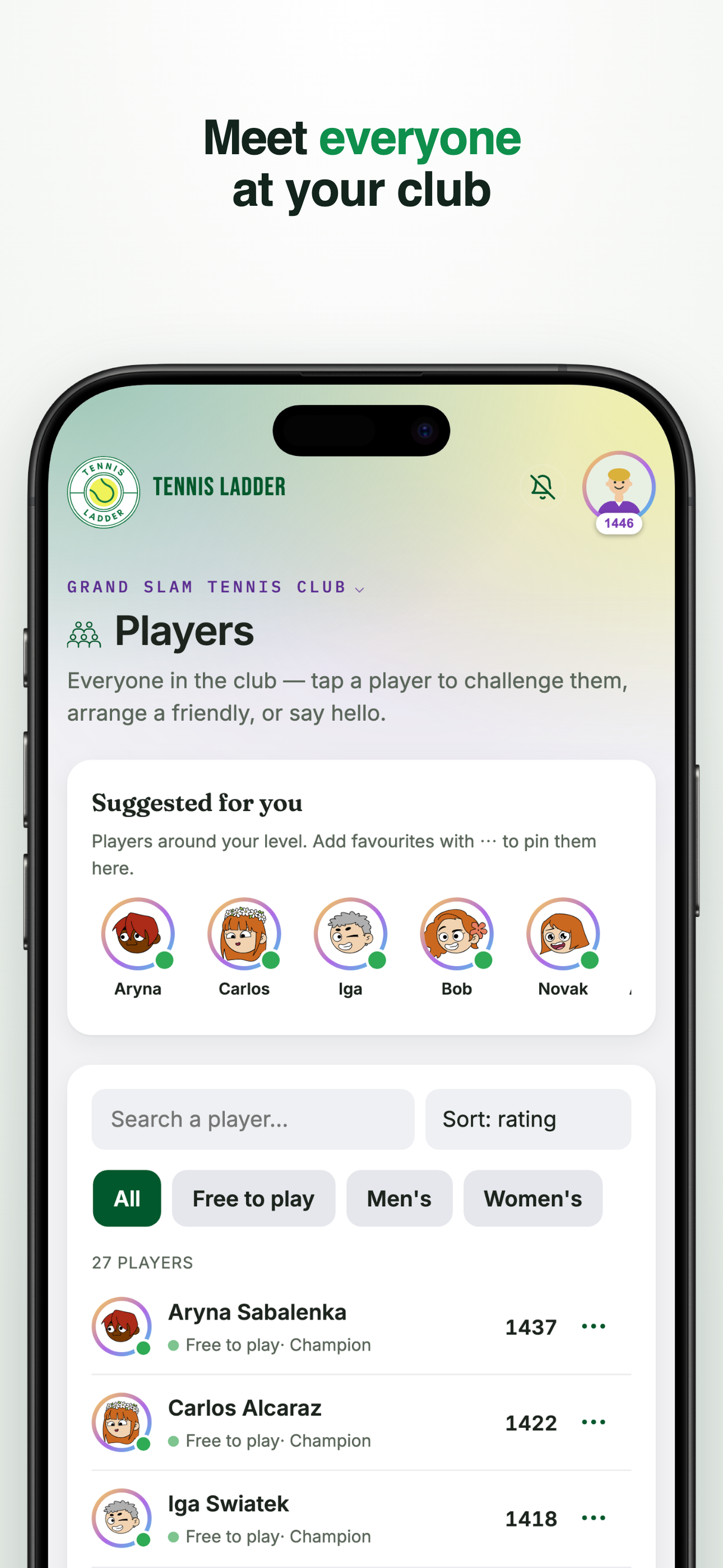 Tennis Ladder screenshot 4