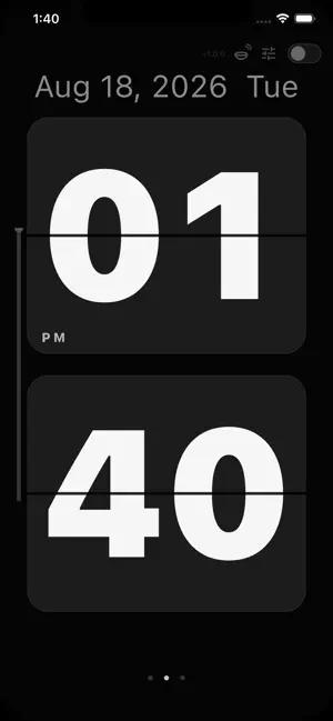 Flip Clock Simple screenshot 2