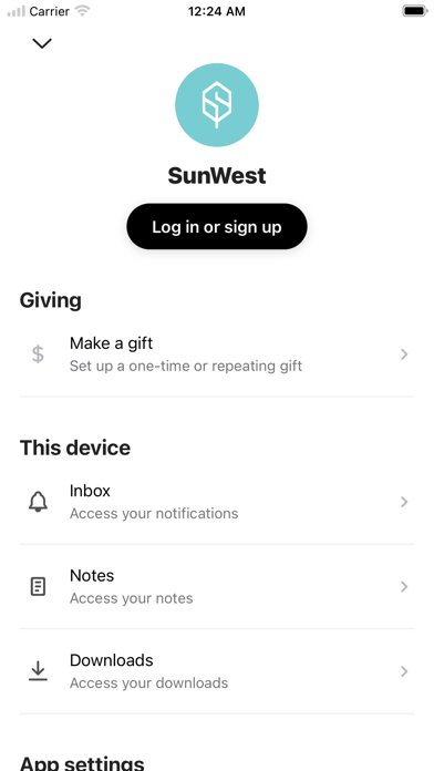App screenshot