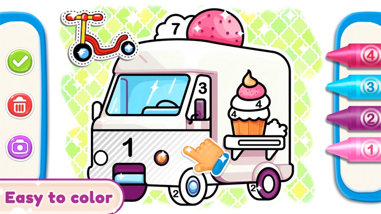 Coloring by numbers Game