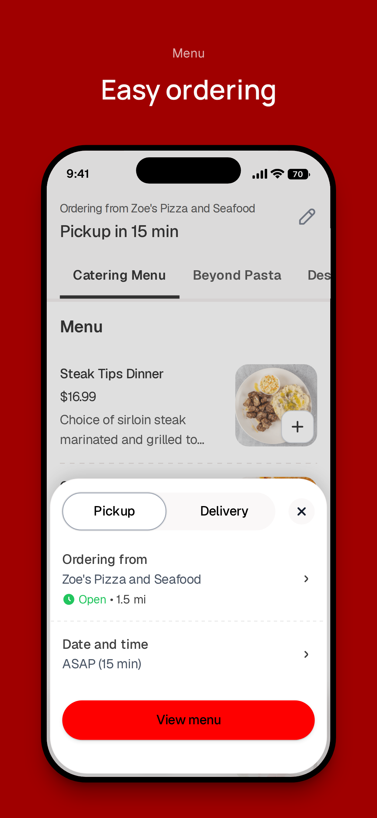 Zoe's Pizza and Seafood screenshot 3