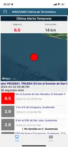 INSIVUMEH Alerta de Terremotos screenshot #2 for iPhone