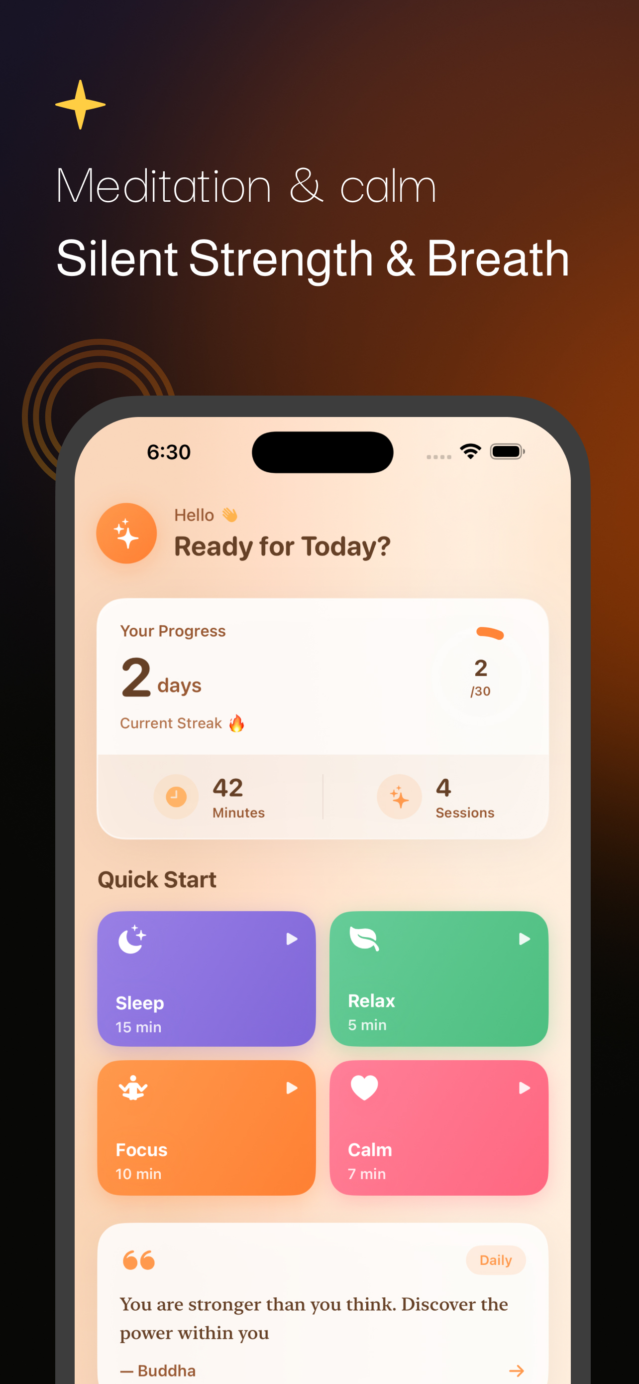 Mindful: Breathe, Sleep, Calm screenshot 2