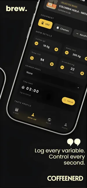 CoffeeNerd: AI Brew Tracker screenshot 2