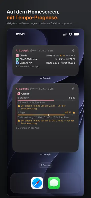 AI Cockpit: Usage & Limits screenshot 7 of 8