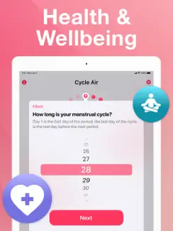 Cycle Air - Period Tracker iPad image 3