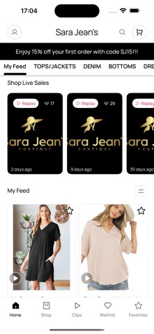 Sara Jean's iPhone screenshot