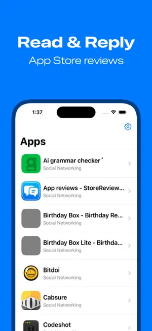 App reviews - StoreReviewKit screenshot 1