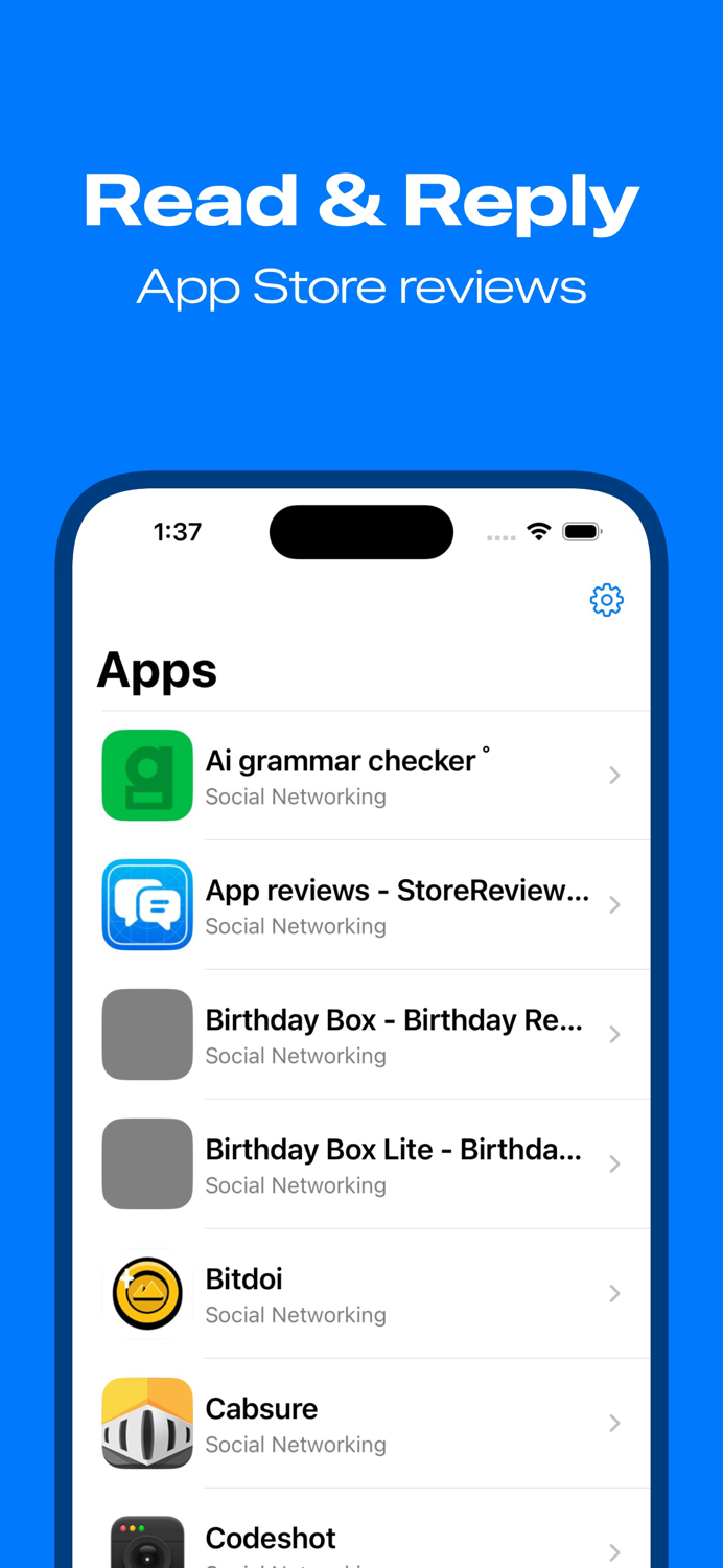 App reviews - StoreReviewKit