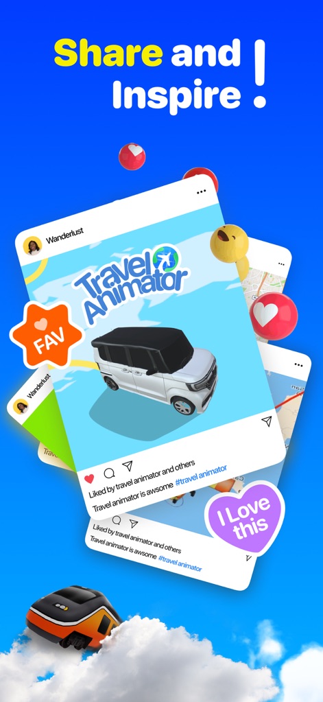 TravelAnimator: Journey Route - Cet outil permet de partager sans effort des histoires de voyage animées sur les réseaux sociaux, transformant chaque parcours en une source d'inspiration visuelle et créative.