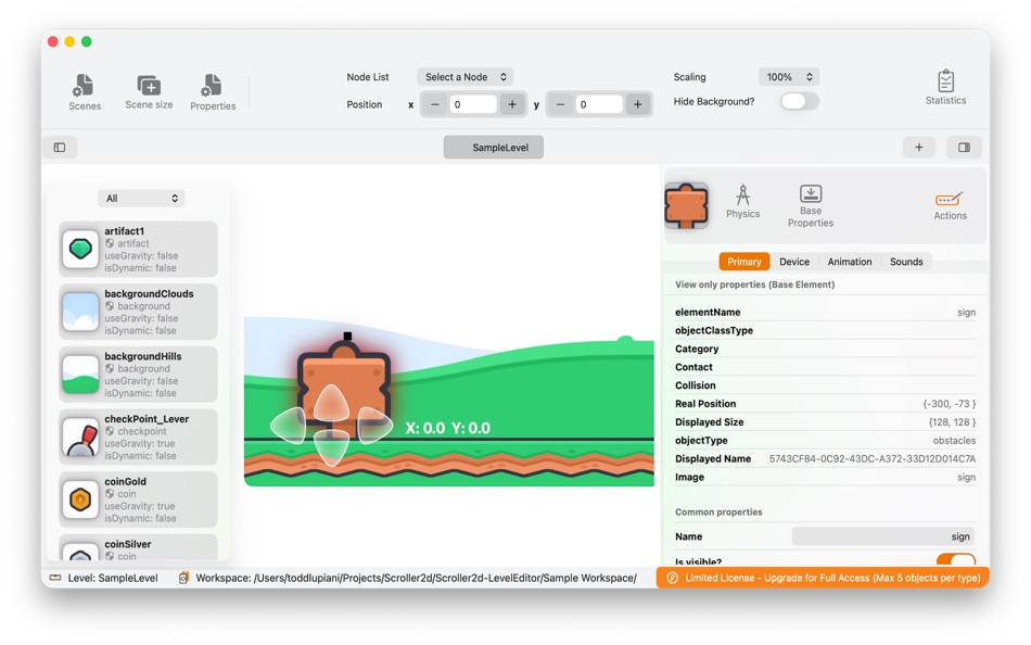#2. Scroller2d (macOS) Door: Cool Monkey, LLC