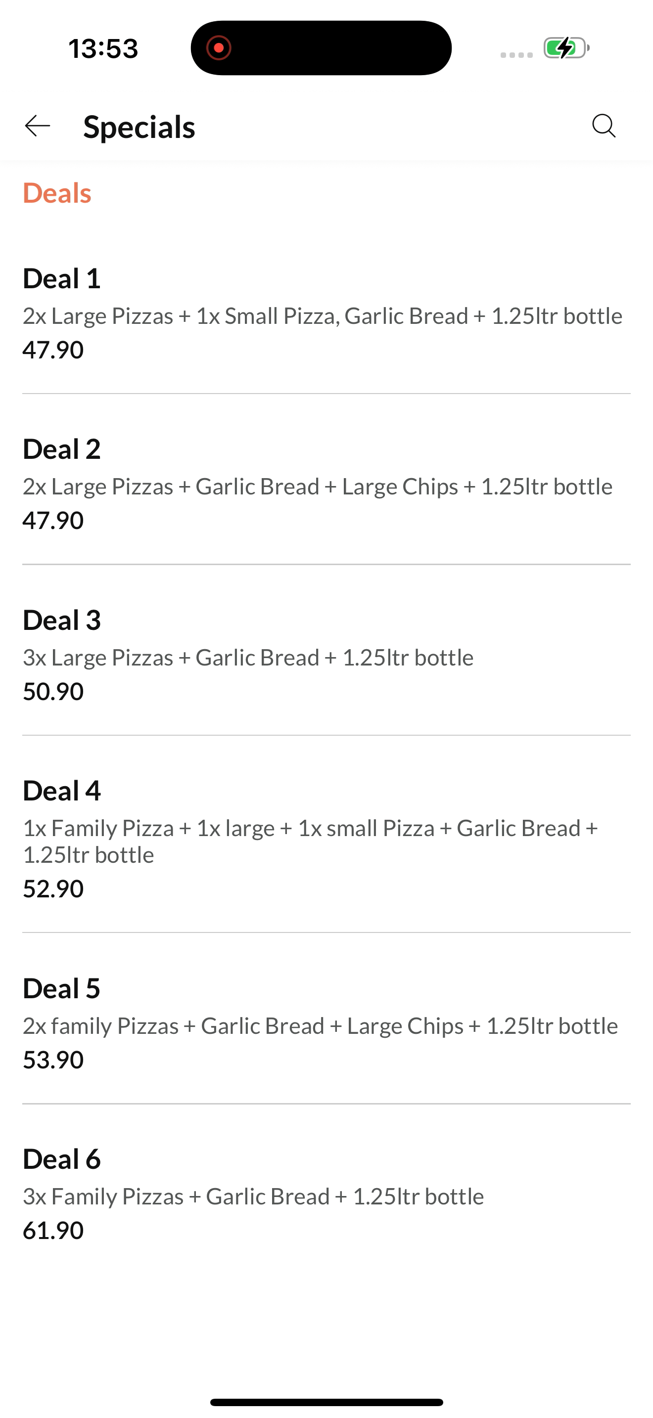 Mahoneys Pizza screenshot 3