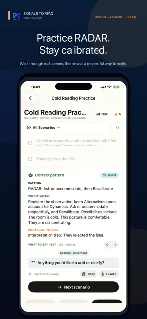 Cold Reading - Phrases To Say screenshot 4