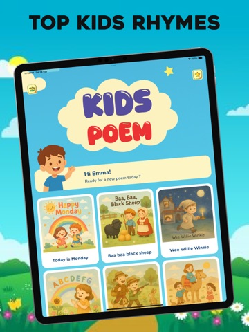 Kids Poem Rhymes iPad screenshot