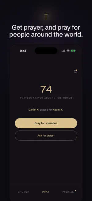Our Father - social prayer app screenshot 1