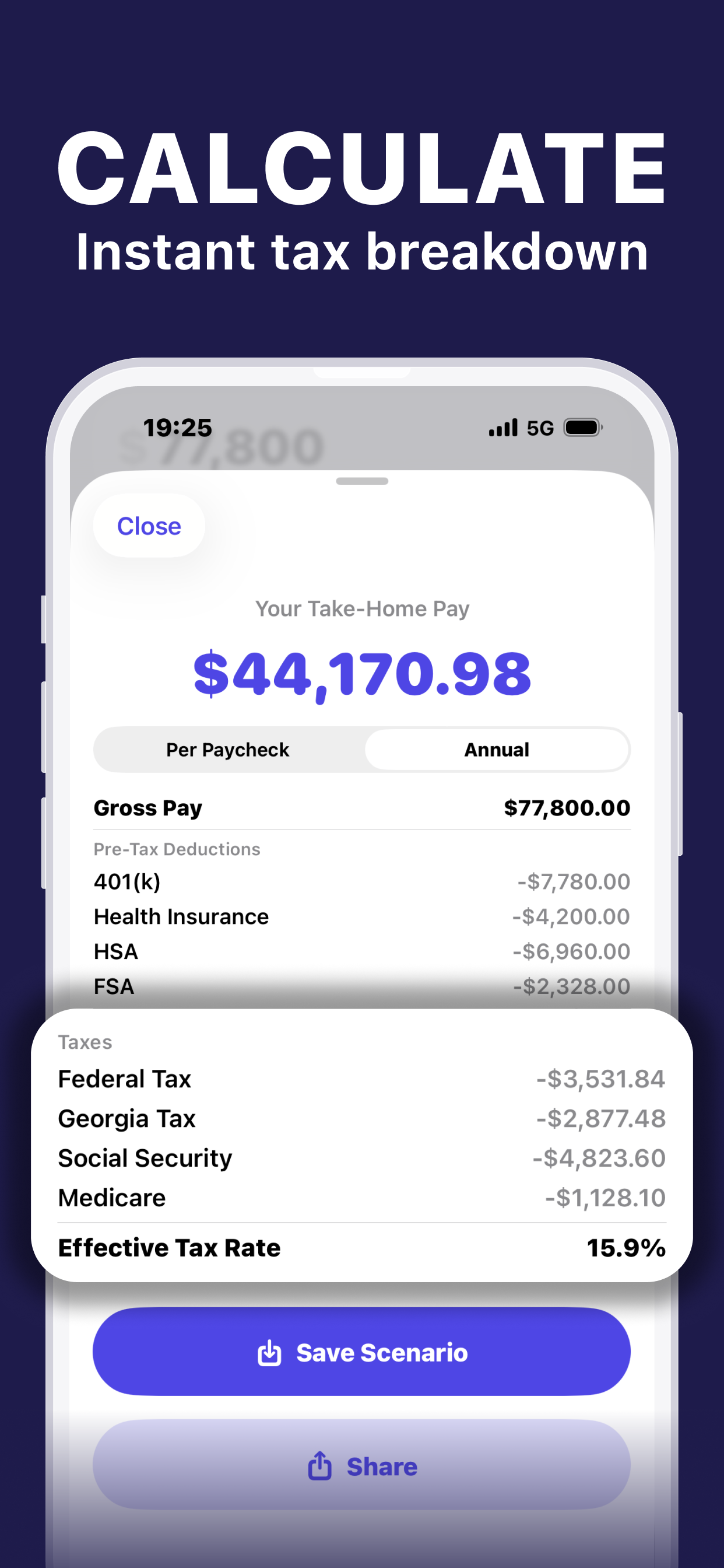 Paycheck Calculator - NetPay screenshot 3