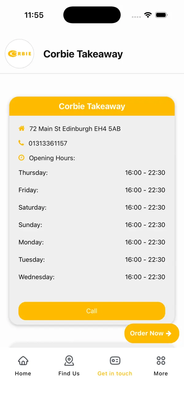 Screenshot #3 pour Corbie Takeaway Edinburgh