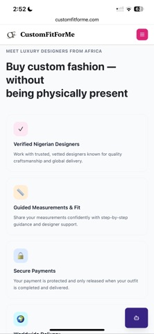 CustomFitForMe screenshot