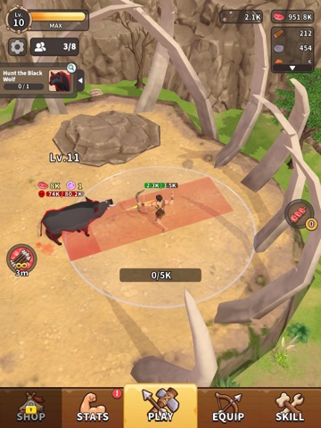 Hunter Evolution : Idle Game iPad screenshot