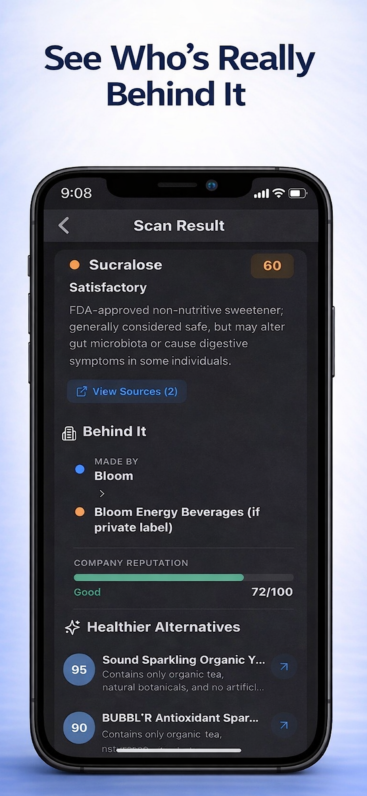 Kiwi - Better Health Scanner screenshot 3