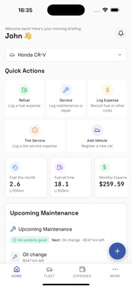 Car Manager: Vehicle Log screenshot 1