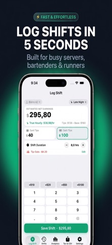 Tip Tracker: Server Income Log Screenshot 1 of 6