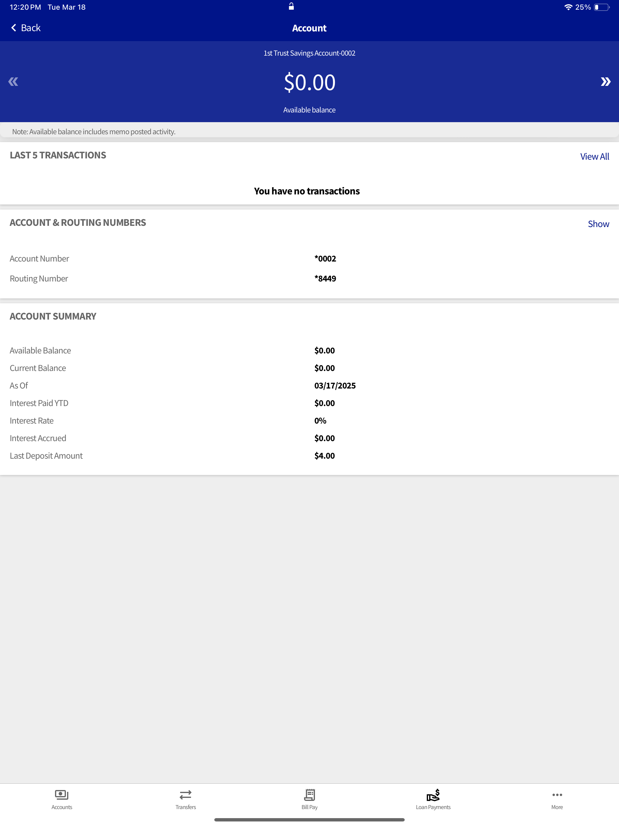 1st Trust Mobile screenshot 6