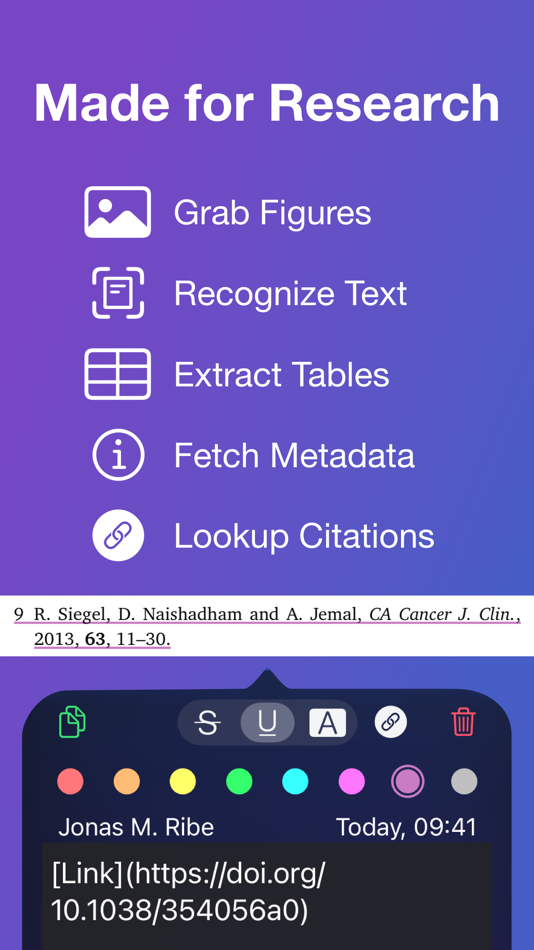 #6. Highlights: PDF Reader & Notes (iOS) بواسطة: Jonas Myren Ribe