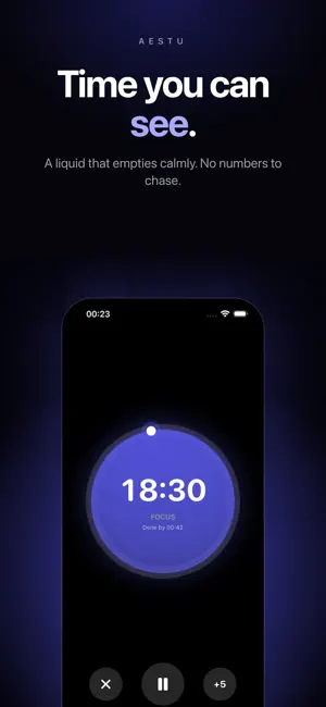 Aestu: Visual Focus Timer screenshot 1