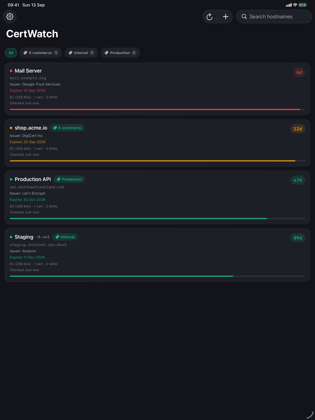 Screenshot 4 of CertWatch