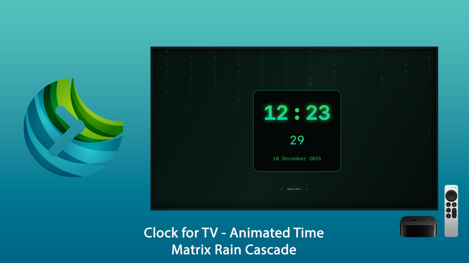 #9. Clock for TV - Animated Time (iOS) By: Igor Bidenko