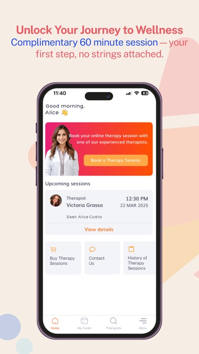 Starbem Online Therapy Screenshot