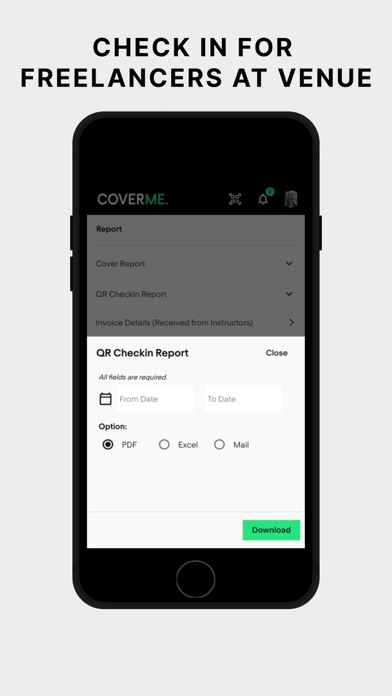CoverMe Venue Screenshot