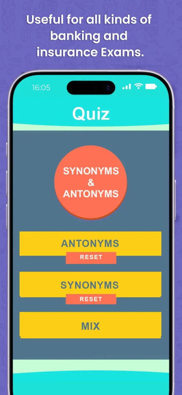 Screenshot #2 pour Synonyms & Antonyms Word Quiz