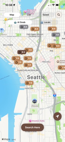 Coffee Snob App iPhone screenshot